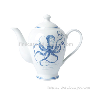 1200CC Elegant Design Coffee Tea Pot Ceramic